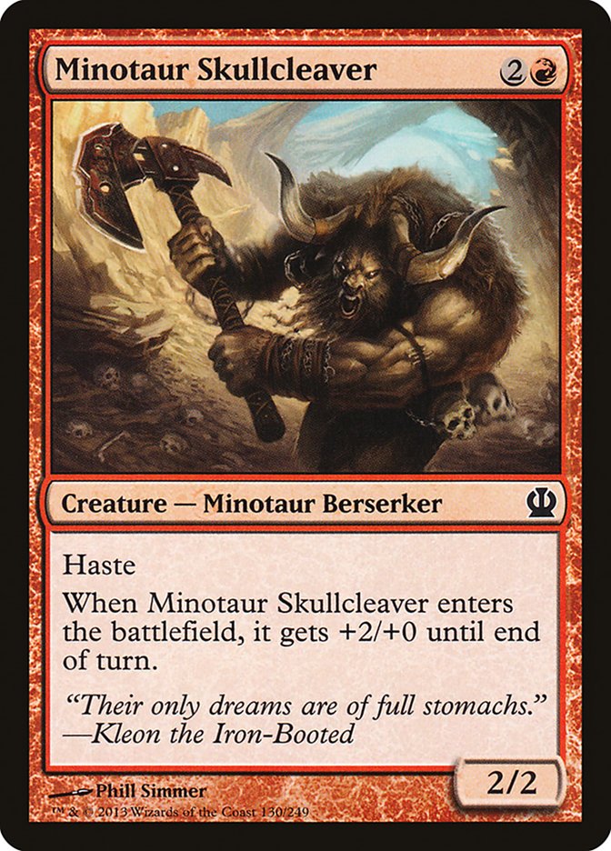 Minotaur Skullcleaver [Theros] | Anubis Games and Hobby