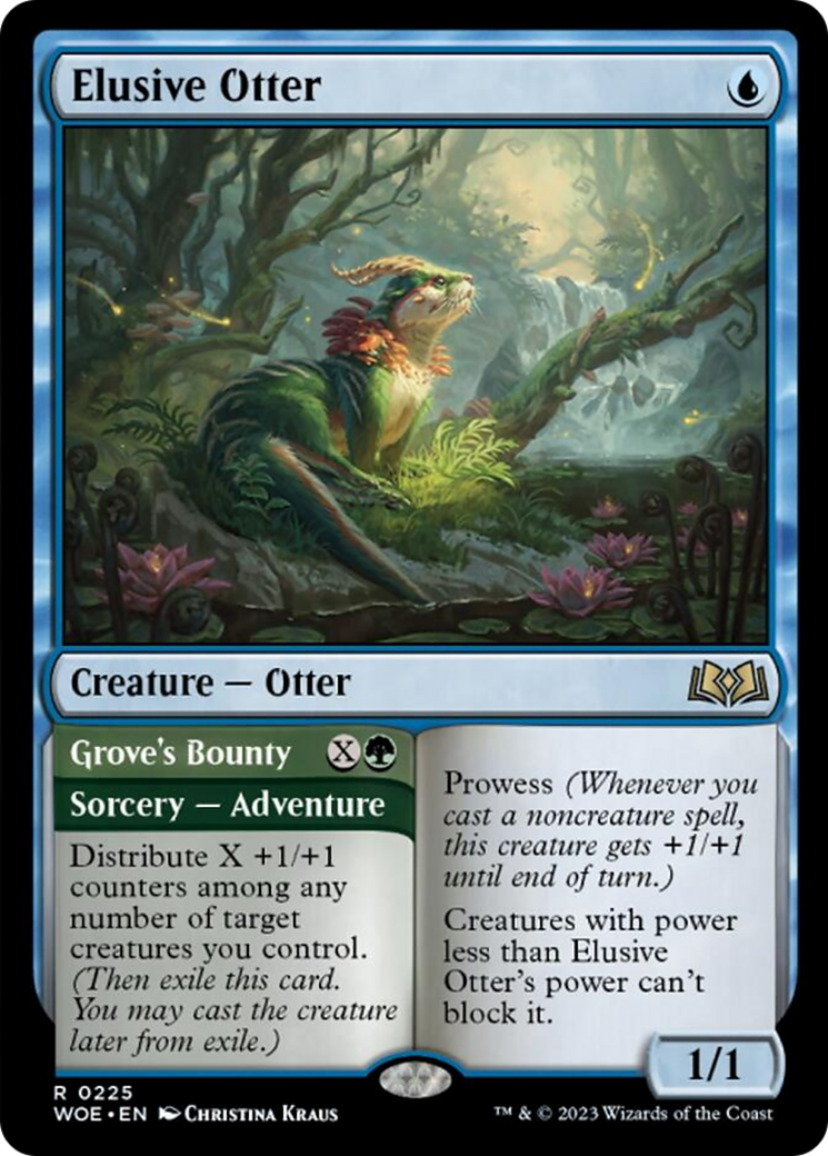 Elusive Otter // Grove's Bounty [Wilds of Eldraine] | Anubis Games and Hobby