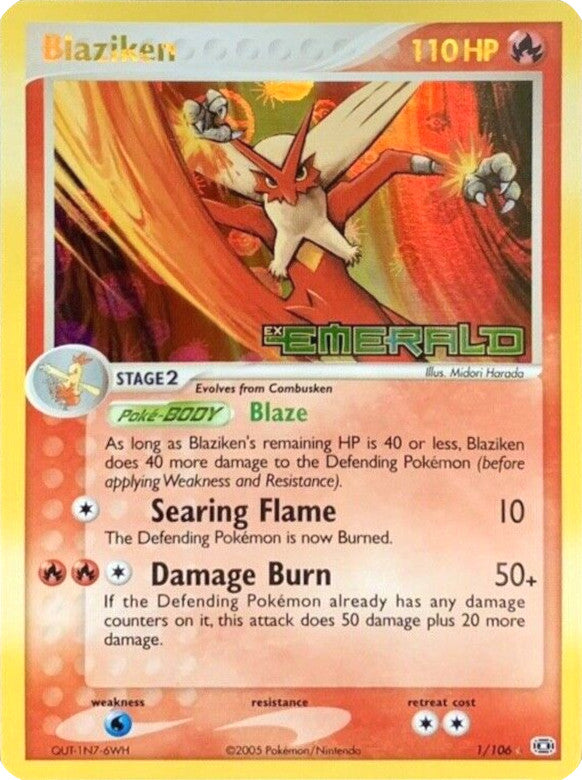 Blaziken (1/106) (Stamped) [EX: Emerald] | Anubis Games and Hobby