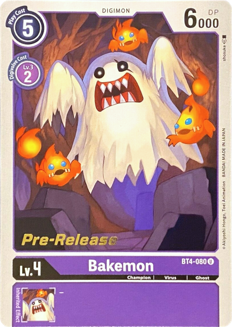 Bakemon [BT4-080] [Great Legend Pre-Release Promos] | Anubis Games and Hobby