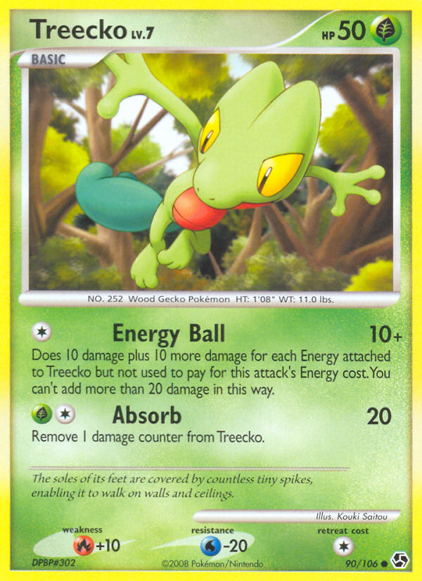 Treecko (90/106) [Diamond & Pearl: Great Encounters] | Anubis Games and Hobby