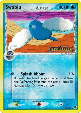 Swablu (65/101) (Delta Species) (Stamped) [EX: Dragon Frontiers] | Anubis Games and Hobby