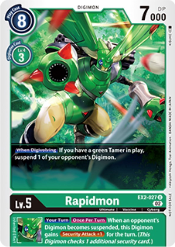 Rapidmon [EX2-027] (Tamer Party Vol. 6 Promo) [Digital Hazard Promos] | Anubis Games and Hobby