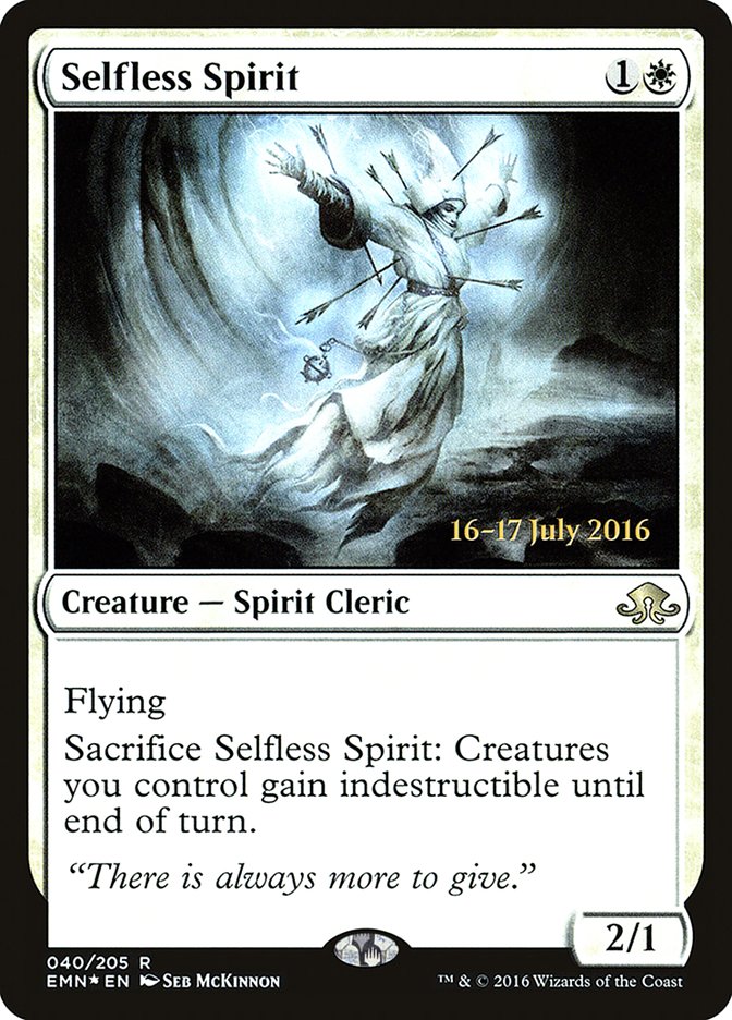 Selfless Spirit [Eldritch Moon Prerelease Promos] | Anubis Games and Hobby