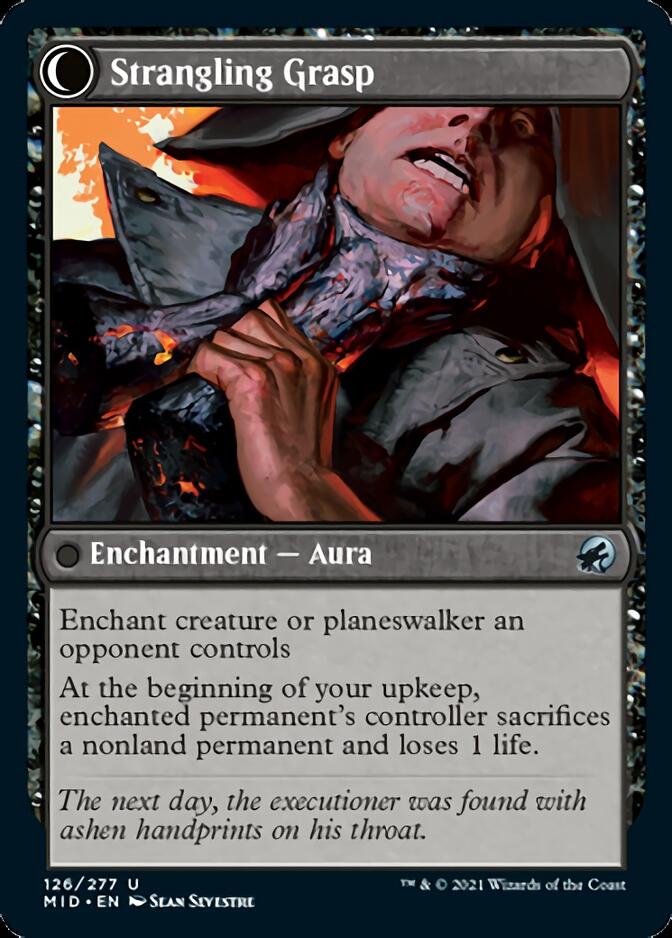 Vengeful Strangler // Strangling Grasp [Innistrad: Midnight Hunt] | Anubis Games and Hobby