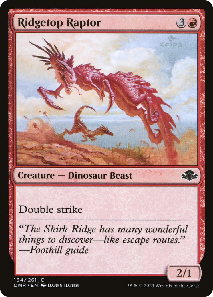 Ridgetop Raptor [Dominaria Remastered] | Anubis Games and Hobby