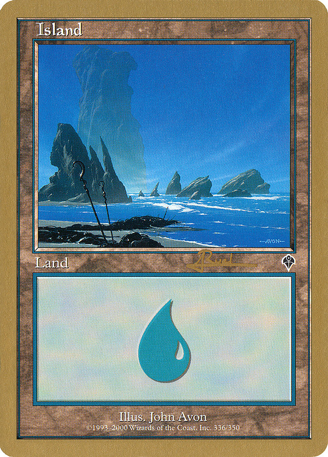 Island (ar336) (Antoine Ruel) [World Championship Decks 2001] | Anubis Games and Hobby