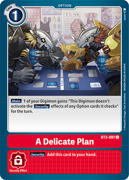 A Delicate Plan [BT3-097] [Release Special Booster Ver.1.5] | Anubis Games and Hobby