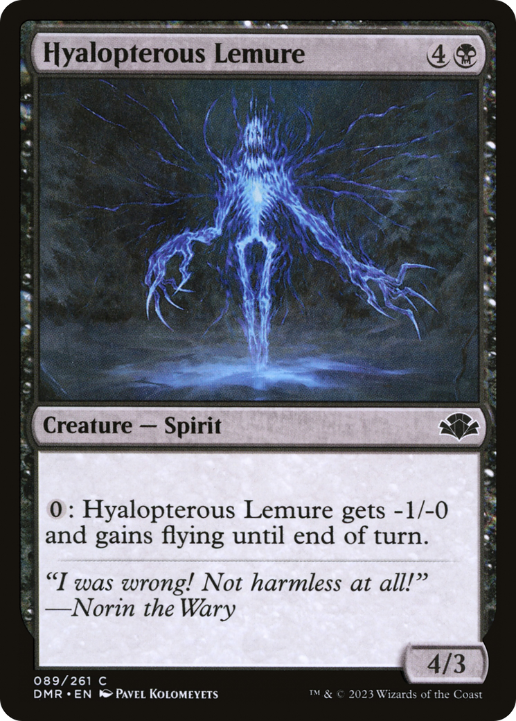 Hyalopterous Lemure [Dominaria Remastered] | Anubis Games and Hobby