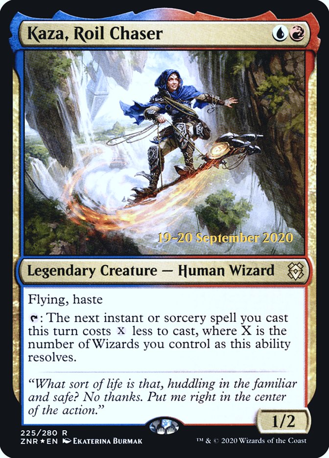 Kaza, Roil Chaser [Zendikar Rising Prerelease Promos] | Anubis Games and Hobby