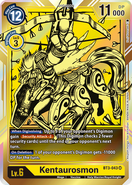 Kentaurosmon [BT3-043] (Alternate Art) [Release Special Booster Ver.1.0] | Anubis Games and Hobby