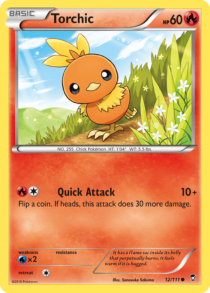 Torchic (12/111) [XY: Furious Fists] | Anubis Games and Hobby