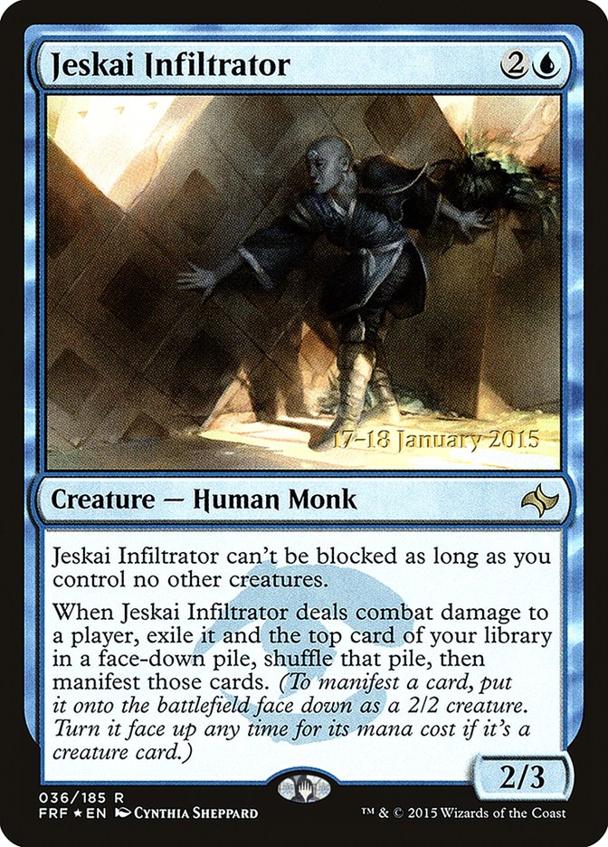 Jeskai Infiltrator [Fate Reforged Prerelease Promos] | Anubis Games and Hobby