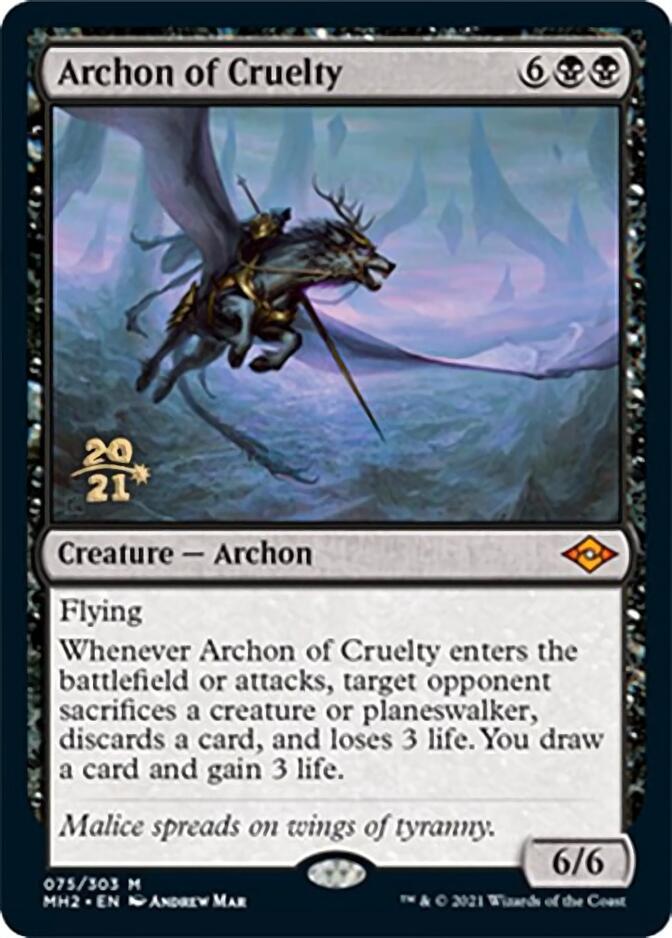 Archon of Cruelty [Modern Horizons 2 Prerelease Promos] | Anubis Games and Hobby