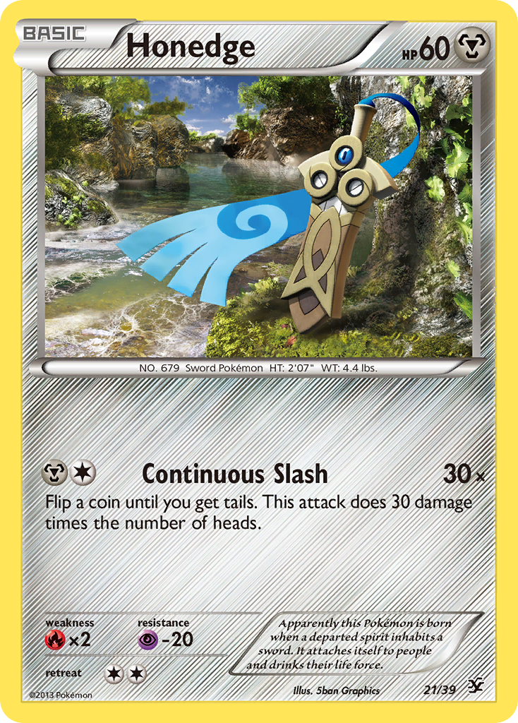 Honedge (21/39) [XY: Kalos Starter Set] | Anubis Games and Hobby