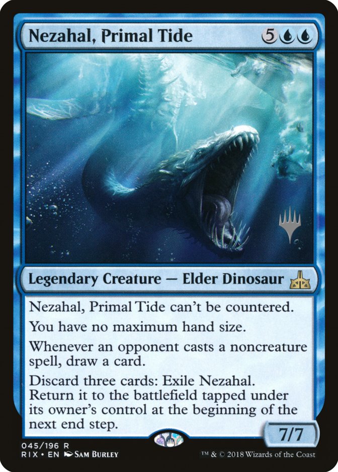 Nezahal, Primal Tide (Promo Pack) [Rivals of Ixalan Promos] | Anubis Games and Hobby