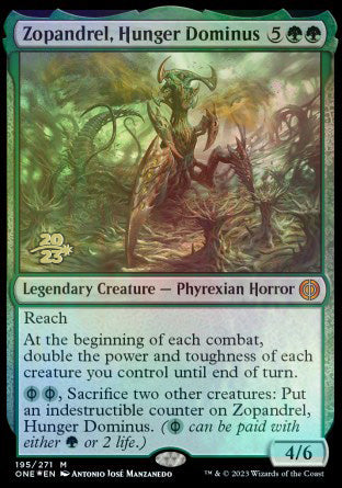 Zopandrel, Hunger Dominus [Phyrexia: All Will Be One Prerelease Promos] | Anubis Games and Hobby