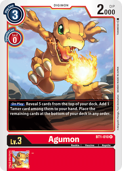 Agumon [BT1-010] [Release Special Booster Ver.1.0] | Anubis Games and Hobby