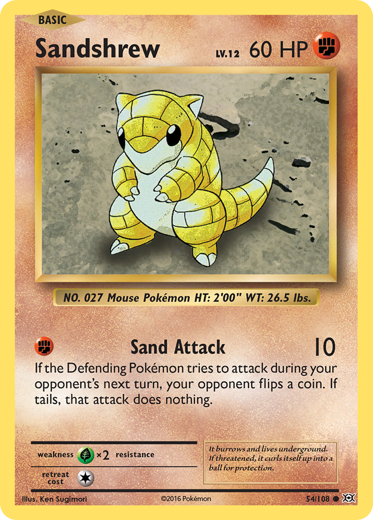 Sandshrew (54/108) [XY: Evolutions] | Anubis Games and Hobby