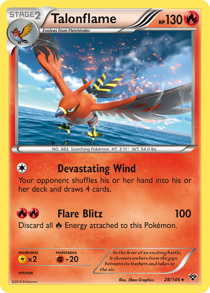 Talonflame (28/146) [XY: Base Set] | Anubis Games and Hobby