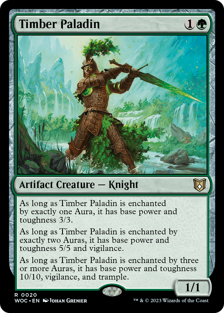 Timber Paladin [Wilds of Eldraine Commander] | Anubis Games and Hobby