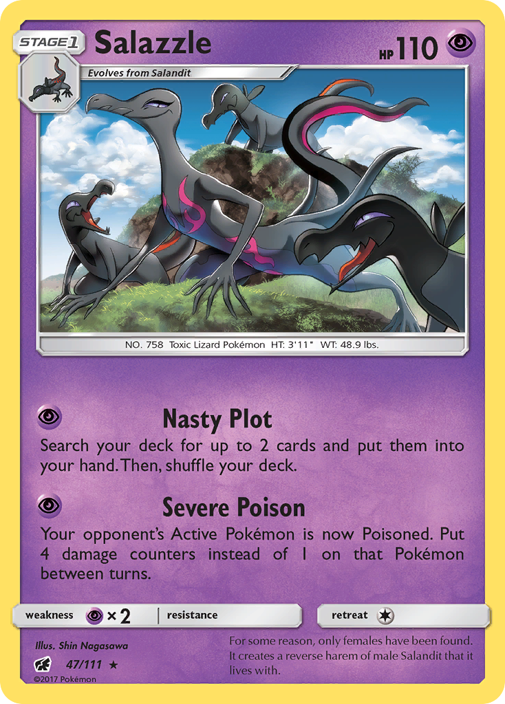 Salazzle (47/111) [Sun & Moon: Crimson Invasion] | Anubis Games and Hobby