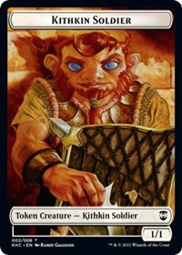 Kithkin Soldier // Pegasus Double-Sided Token [Kaldheim Commander Tokens] | Anubis Games and Hobby
