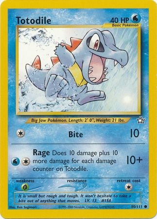 Totodile (80/111) [Neo Genesis Unlimited] | Anubis Games and Hobby