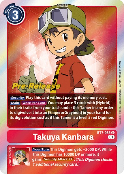 Takuya Kanbara [BT7-085] [Next Adventure Pre-Release Cards] | Anubis Games and Hobby