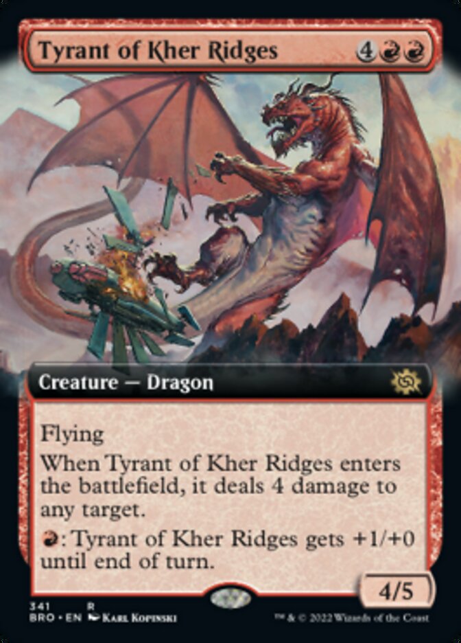 Tyrant of Kher Ridges (Extended Art) [The Brothers' War] | Anubis Games and Hobby