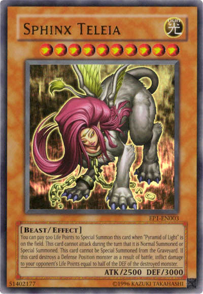 Sphinx Teleia [EP1-EN003] Ultra Rare | Anubis Games and Hobby