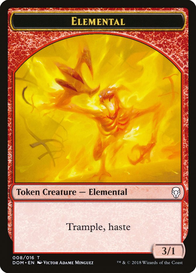 Elemental Token [Dominaria Tokens] | Anubis Games and Hobby