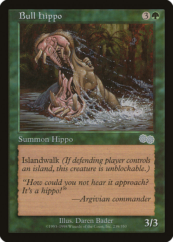 Bull Hippo [Urza's Saga] | Anubis Games and Hobby