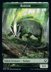 Bird (002) // Badger Double-Sided Token [Dominaria United Tokens] | Anubis Games and Hobby