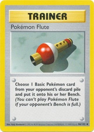 Pokemon Flute (86/102) [Base Set Shadowless Unlimited] | Anubis Games and Hobby