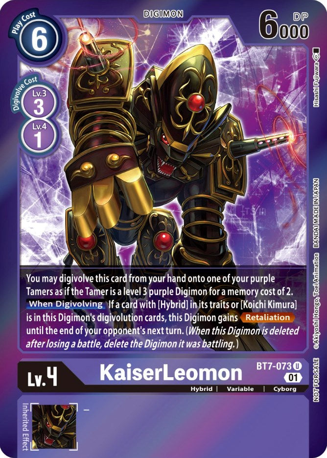 KaiserLeomon [BT7-073] (Event Pack 3) [Next Adventure Promos] | Anubis Games and Hobby