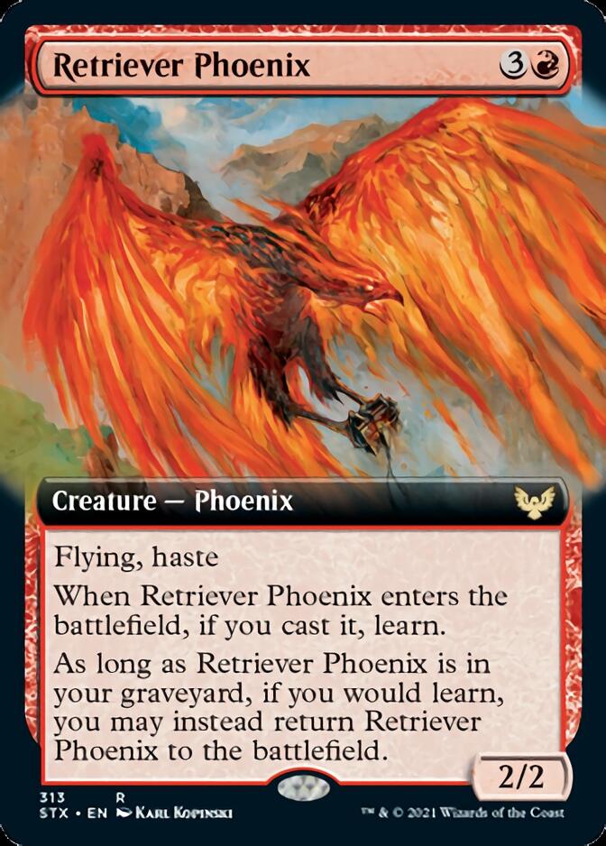 Retriever Phoenix (Extended Art) [Strixhaven: School of Mages] | Anubis Games and Hobby