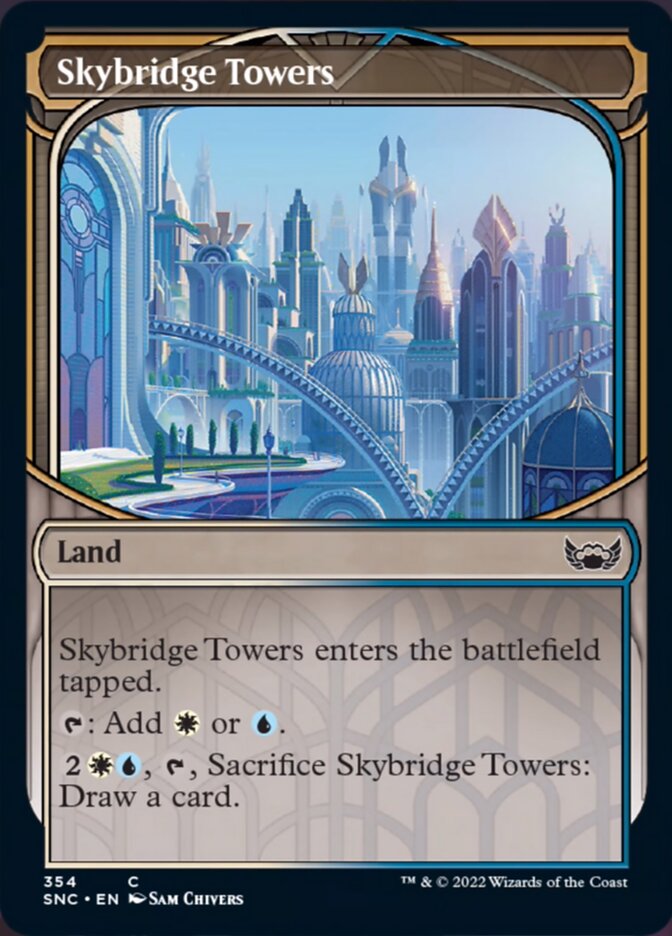 Skybridge Towers (Showcase Skyscraper) [Streets of New Capenna] | Anubis Games and Hobby