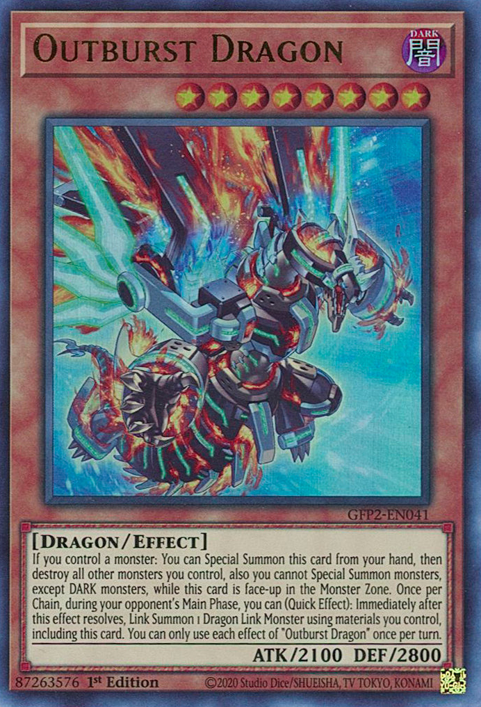 Outburst Dragon [GFP2-EN041] Ultra Rare | Anubis Games and Hobby