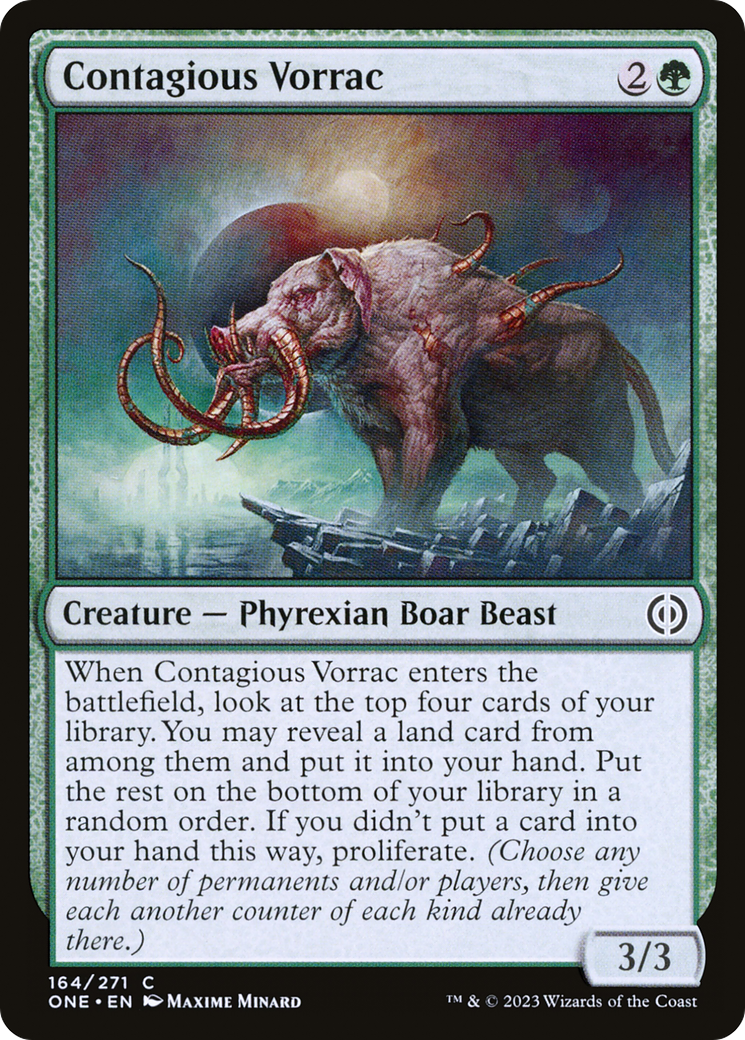 Contagious Vorrac [Phyrexia: All Will Be One] | Anubis Games and Hobby