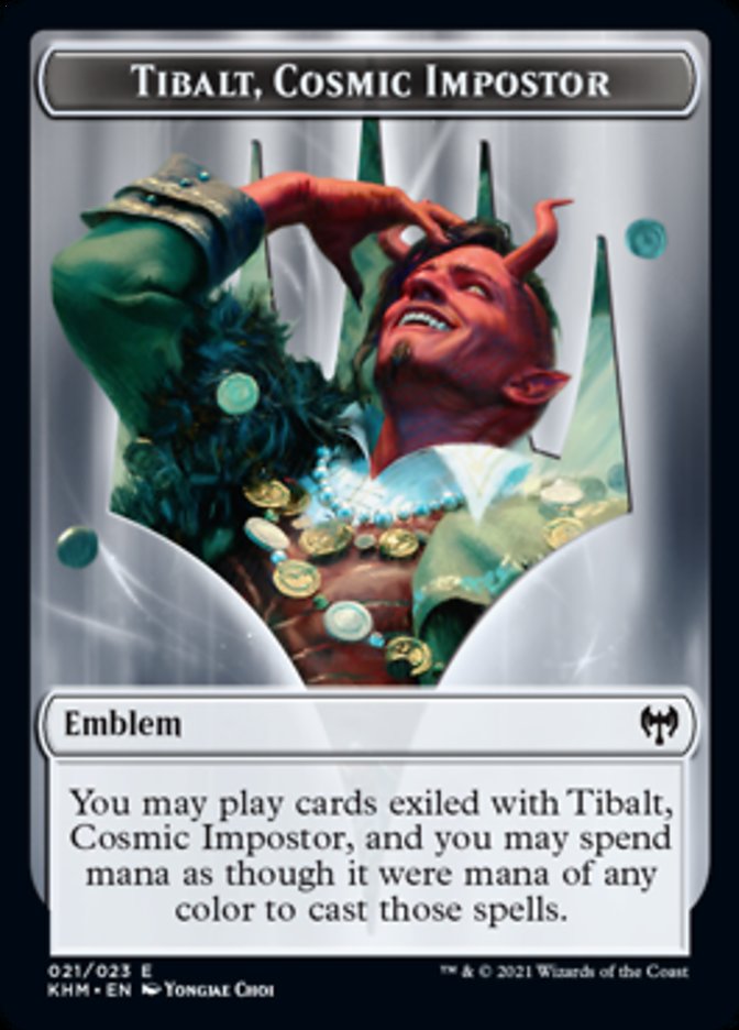 Tibalt, Cosmic Impostor Emblem [Kaldheim Tokens] | Anubis Games and Hobby