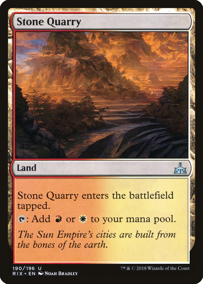 Stone Quarry [Rivals of Ixalan] | Anubis Games and Hobby