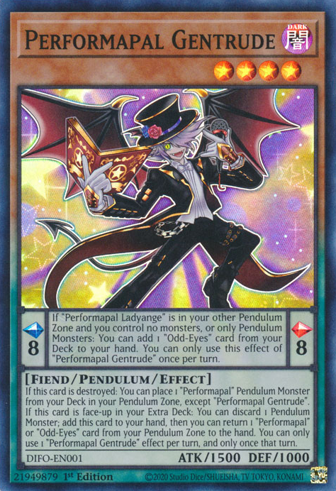 Performapal Gentrude [DIFO-EN001] Super Rare | Anubis Games and Hobby