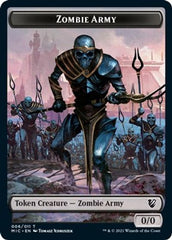 Zombie (005) // Zombie Army Double-Sided Token [Innistrad: Midnight Hunt Commander Tokens] | Anubis Games and Hobby