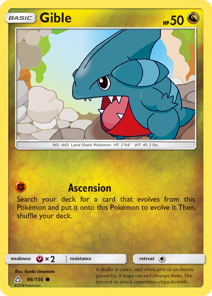 Gible (96/156) [Sun & Moon: Ultra Prism] | Anubis Games and Hobby