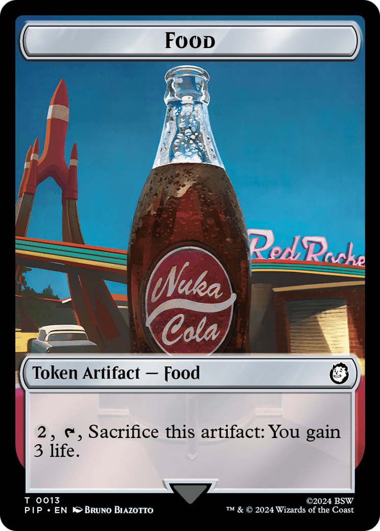 Food (0013) // Wasteland Survival Guide Double-Sided Token [Fallout Tokens] | Anubis Games and Hobby