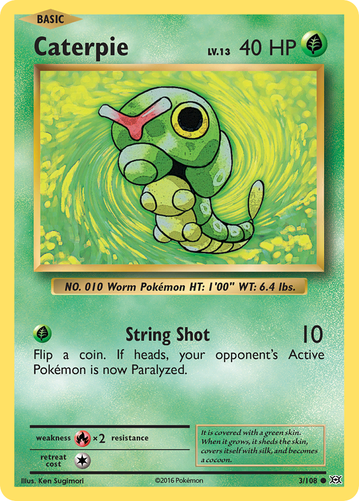 Caterpie (3/108) [XY: Evolutions] | Anubis Games and Hobby