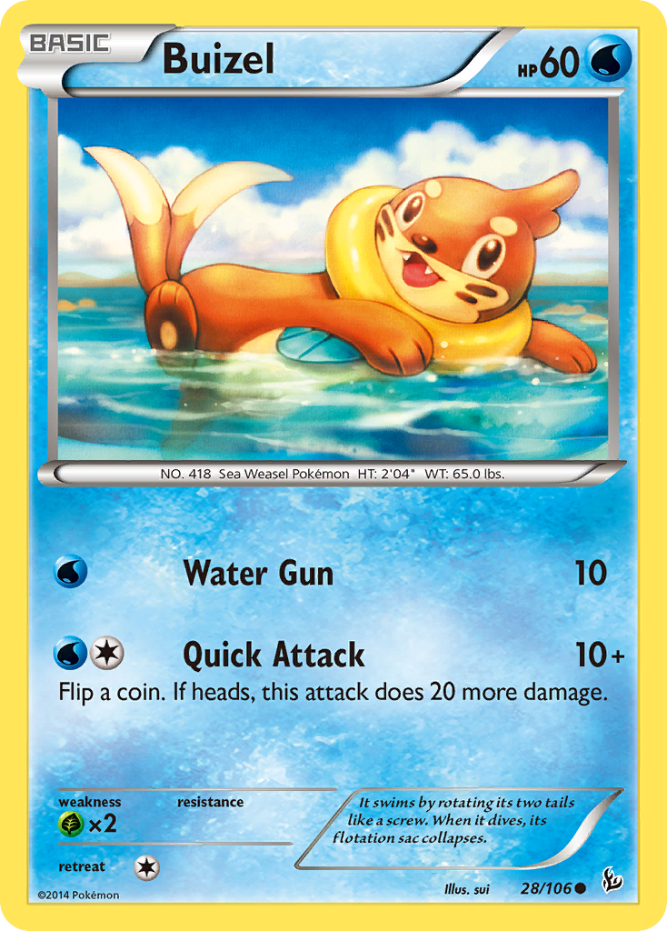 Buizel (28/106) [XY: Flashfire] | Anubis Games and Hobby