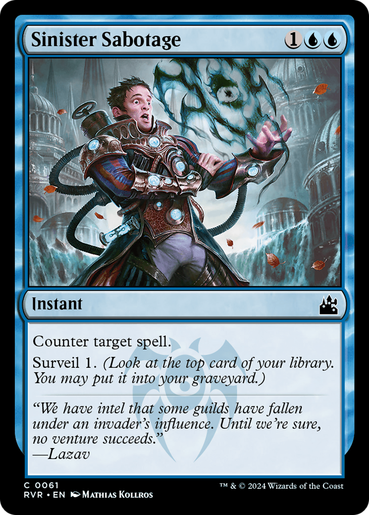 Sinister Sabotage [Ravnica Remastered] | Anubis Games and Hobby