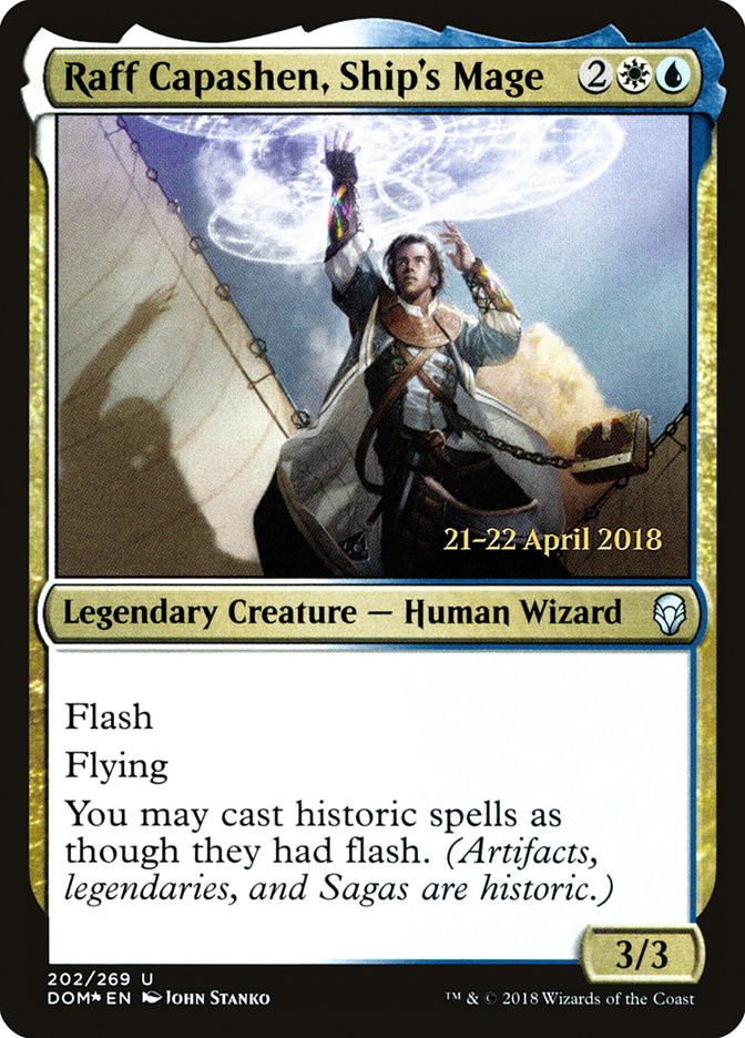 Raff Capashen, Ship's Mage [Dominaria Prerelease Promos] | Anubis Games and Hobby